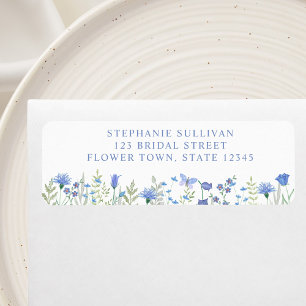 Floral Bridal Shower Return Address Return Address Label