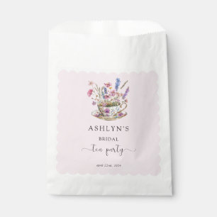 Floral Bridal Shower Tea Party Paper Favour Bag