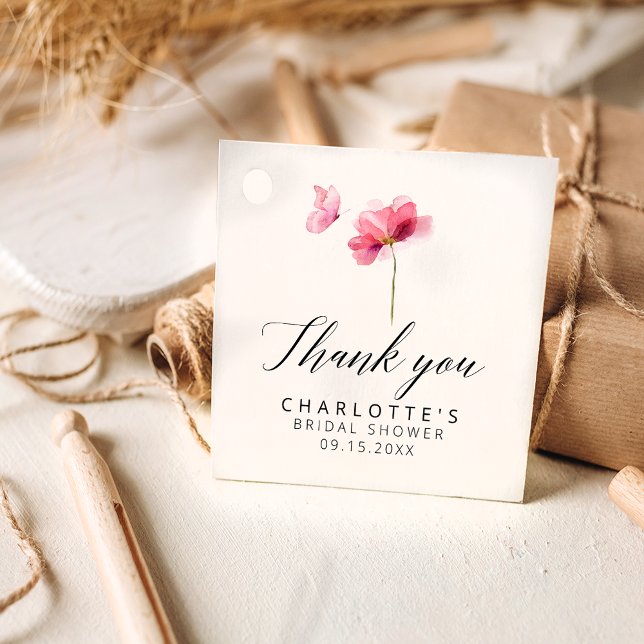 Floral Bridal Shower Thank You  Favour Tags (Creator Uploaded)
