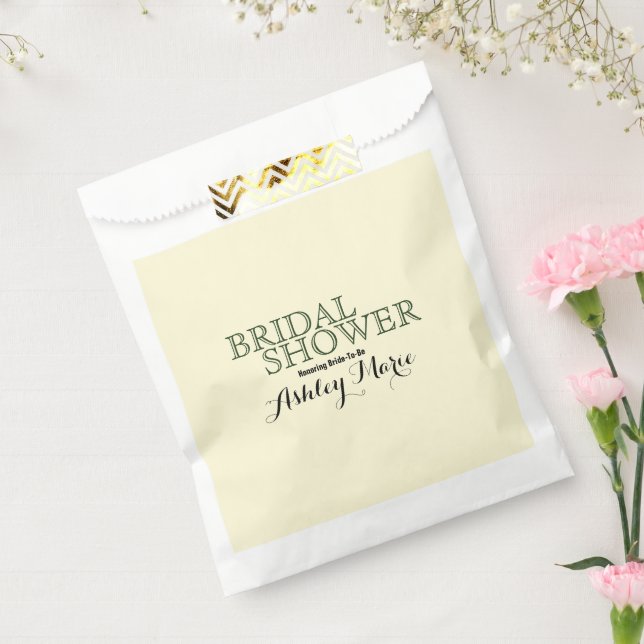Floral Bridal Shower Typography Favour Bag (Sealed)