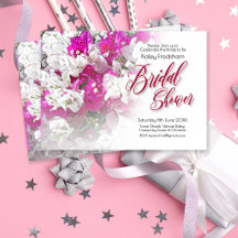Floral Bridal Shower Wedding Invitation