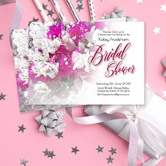 Floral Bridal Shower Wedding Invitation