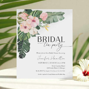 Floral Bridal tea Party Bridal Shower Invitation