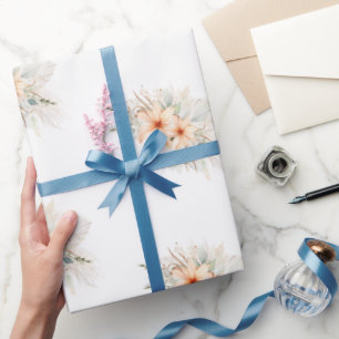 Floral Bridal  Wrapping Paper