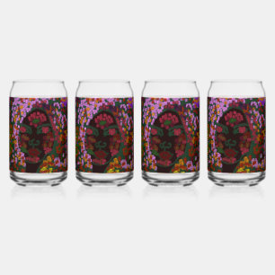 Floral Bride Can Glass