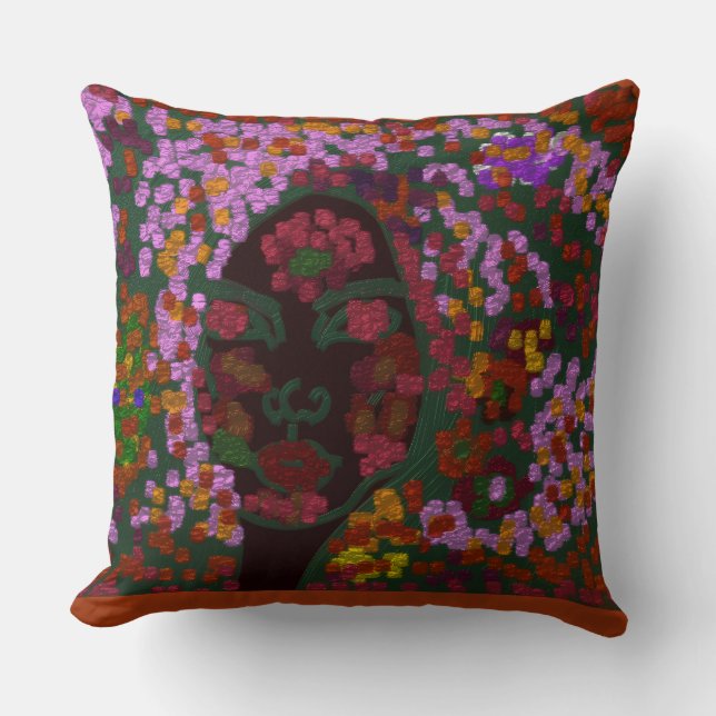 Floral Bride Cushion (Front)