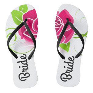 Floral Bride Thongs