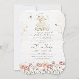 Floral Bride to Bee Bridal Shower Invites