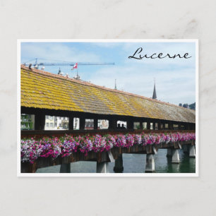 floral bridge lucerne postcard