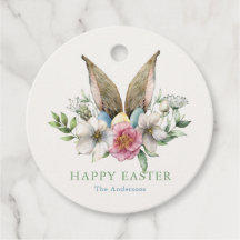 Floral Bunny Ear Easter