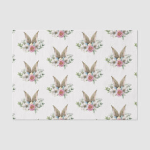 Floral Bunny Ear & Eggs Easter Tissue Paper