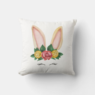 Floral Bunny Fantasy Cushion