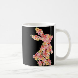 Floral Bunny Rabbit Spring Watercolor Easter Day W Coffee Mug