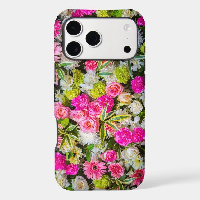 Floral Burst - Vibrant Garden Phone Case. (Back)
