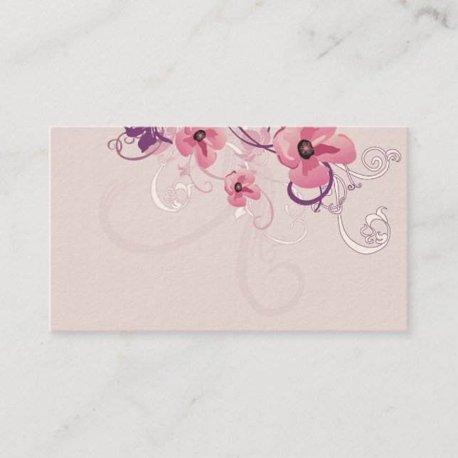 Floral Business Card (Front)