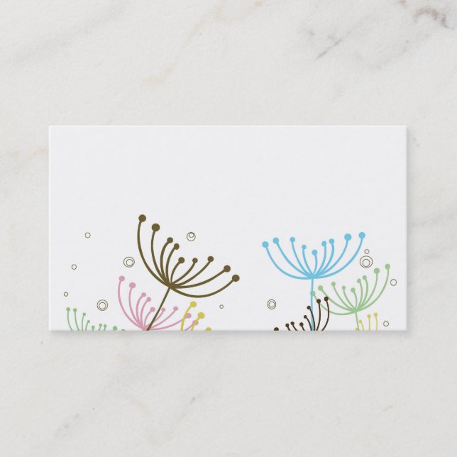 Floral Business Card (Front)