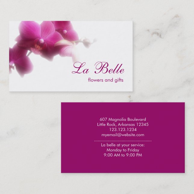 Floral Business Card (Front/Back)