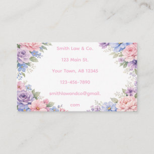 Floral business card
