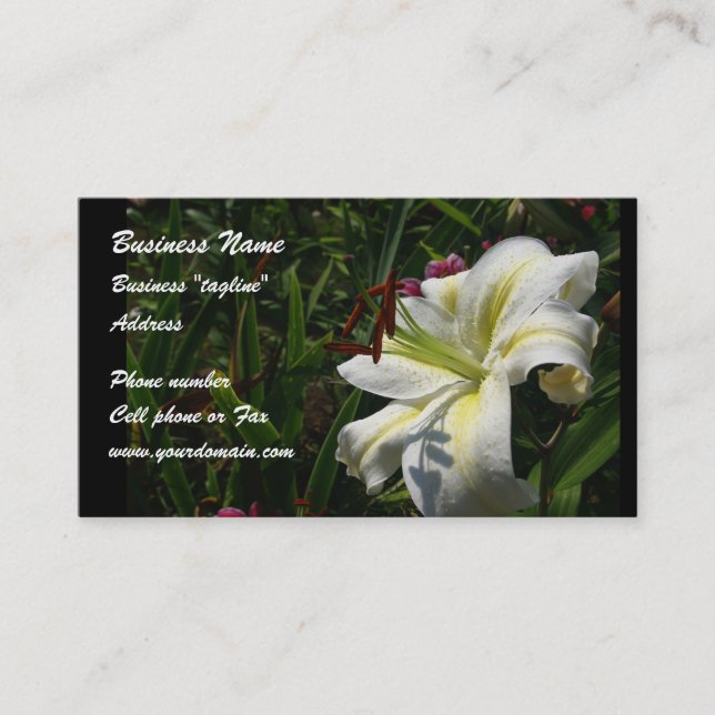 Floral business card (Front)