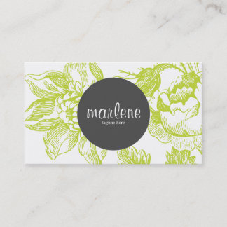 floral business card