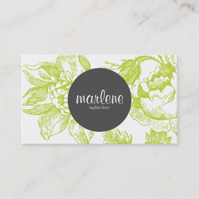 floral business card (Front)