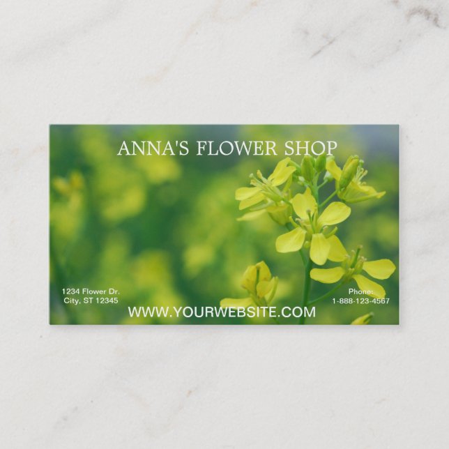 Floral Business Card (Front)