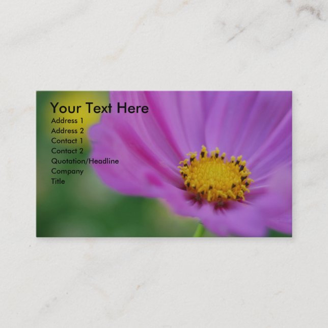 Floral Business Card (Front)