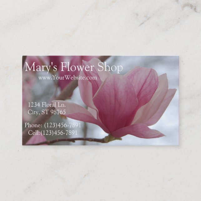 Floral Business Card (Front)
