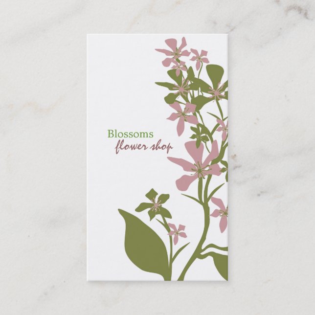 Floral Business Cards (Front)