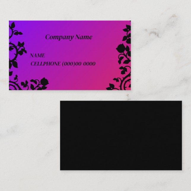 FLORAL BUSINESS CARDS TEMPLATE (Front/Back)