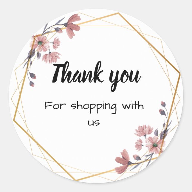 Floral Business stickers  (Front)