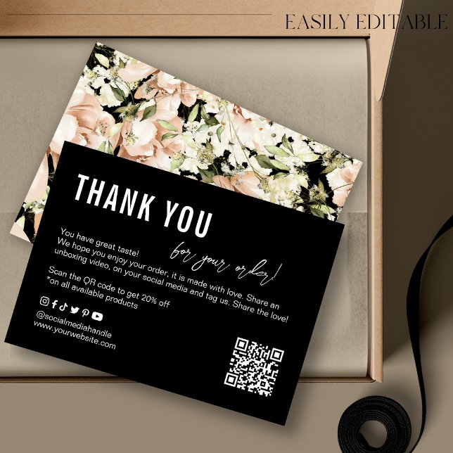 Floral Business Thank You Card (Creator Uploaded)