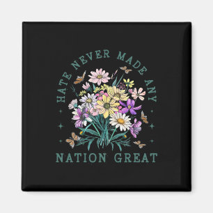 Floral Butterflies Anti Trump Democrat President L Magnet