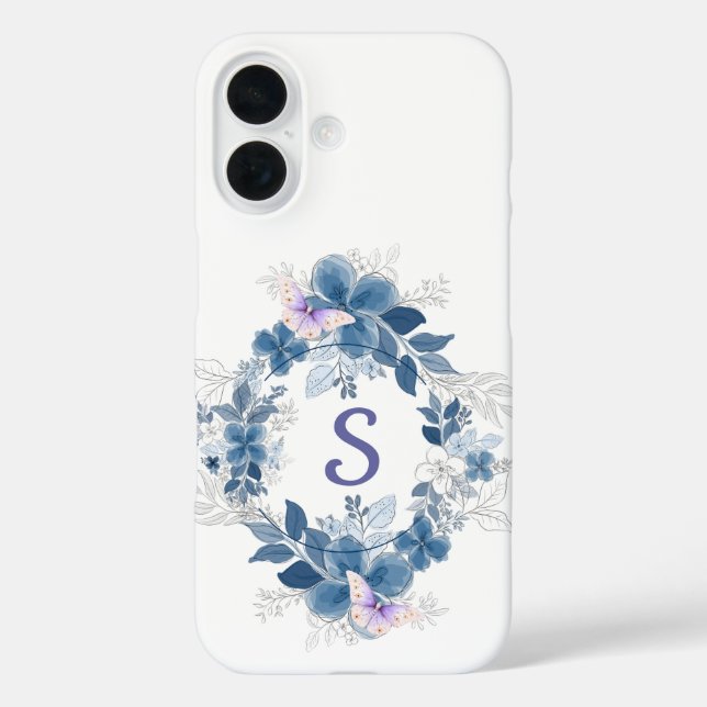 Floral Butterfly Botanical Phone Case (Back)