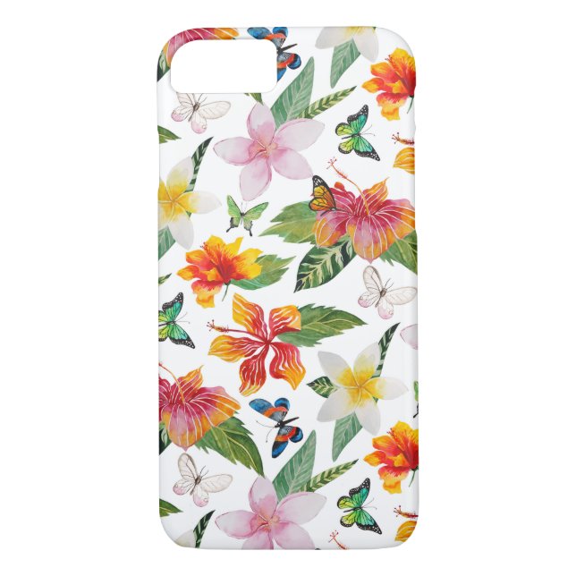 Floral Butterfly Case-Mate iPhone Case (Back)