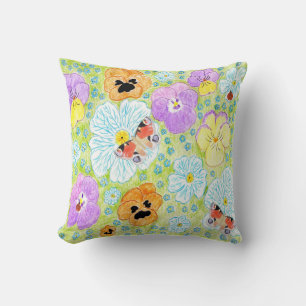 Floral Butterfly  Cushion
