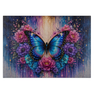 Floral Butterfly Cutting Board