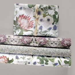 Floral Butterfly Garden Decoupage Wrapping Paper Sheet