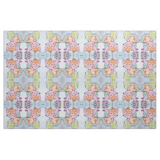 Floral Butterfly Kaleidoscope Fabric