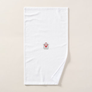 Floral Butterfly Mandala Purple Boho Art Design Hand Towel