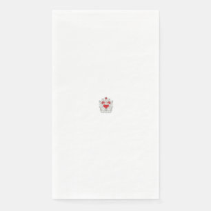 Floral Butterfly Mandala   Purple Boho Art Design Napkin