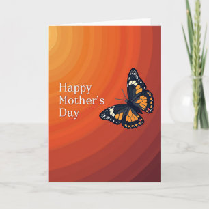 Floral Butterfly Mother Card