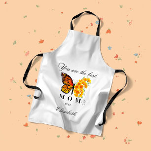 Floral Butterfly Mother's Day Personalized Apron