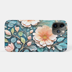 Floral Butterfly Pastel Art iPhone 11 Pro Case