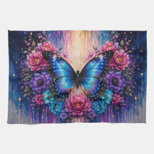 Floral Butterfly Tea Towel