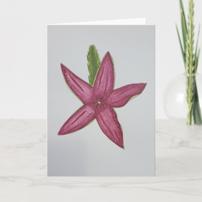 Floral cactus card (Front)