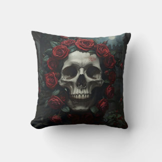 Floral Calabera Cojin Cushion