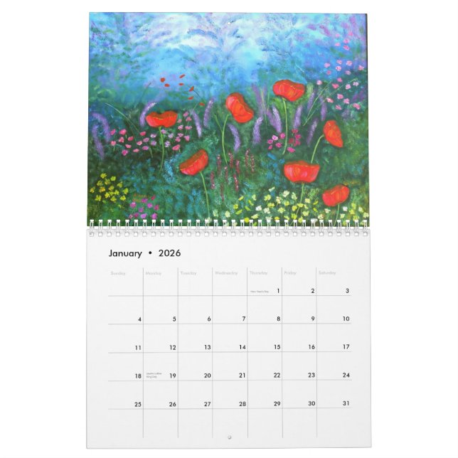 Floral Calendar (Jan 2026)