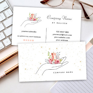 Floral Candle  Business Card