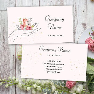 Floral Candle  Business Card
